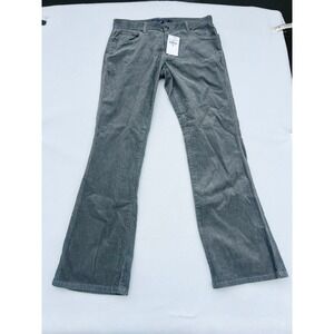 Ralph Lauren Sport Gray Corduroy Straight Leg Pants‎ Womens 8 NWT 1357331CFPJC